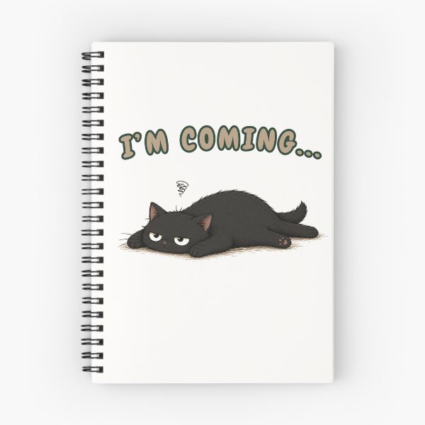 Item preview, I'm Coming... | Lazy Cat Humor Design for Introverts designed and sold by VibeFlowStudio.