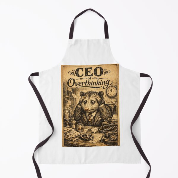Item preview, CEO of Overthinking Opossum Dark Academia Art designed and sold by Print Loft.