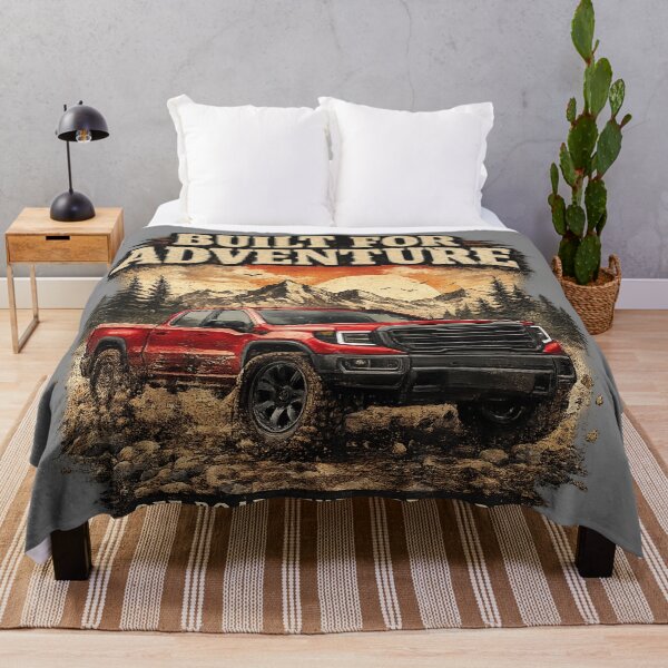 Item preview, Built For Adventure Red Pickup Truck designed and sold by MCNovaStudio.