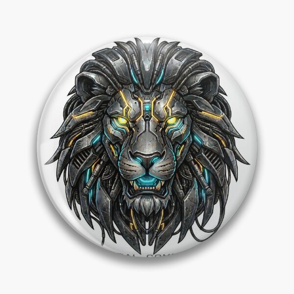 Item preview, Cybernetic Lion Head Mechanical Warrior Portrait designed and sold by Global-Command.