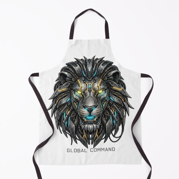Item preview, Cybernetic Lion Head Mechanical Warrior Portrait designed and sold by Global-Command.