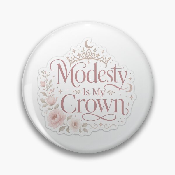 Item preview, Modesty Is My Crown Sticker | Islamic Hijab Quote | Muslimah Faith Motivation designed and sold by echoesoftawakkul.
