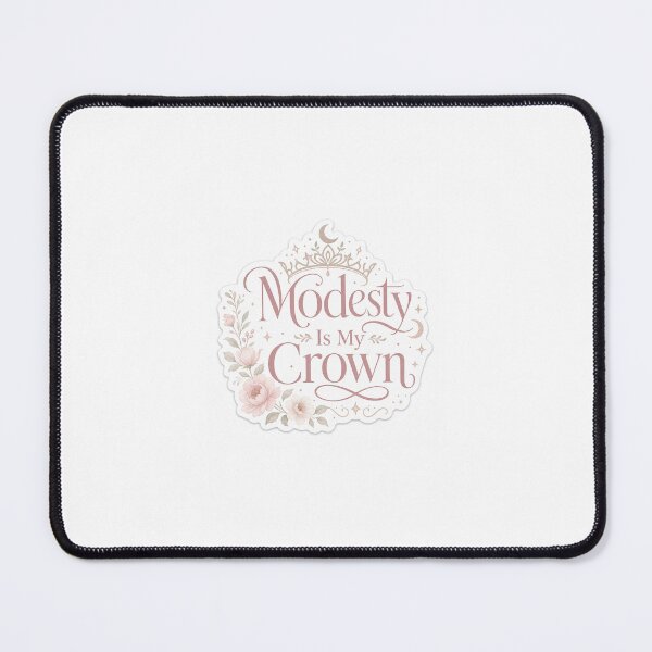 Item preview, Modesty Is My Crown Sticker | Islamic Hijab Quote | Muslimah Faith Motivation designed and sold by echoesoftawakkul.