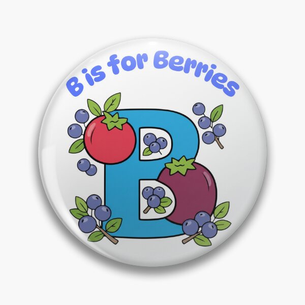 Artikelvorschau, B wie Beeren – Niedliches Alphabet für Kinder entworfen und verkauft von Inka Moon Design.