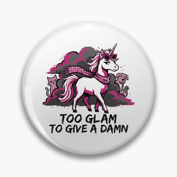 Item preview, Too Glam to Give a Damn Glamorous Unicorn designed and sold by XYZ LAB by Jesuperman.