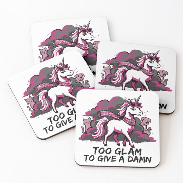 Item preview, Too Glam to Give a Damn Glamorous Unicorn designed and sold by XYZ LAB by Jesuperman.