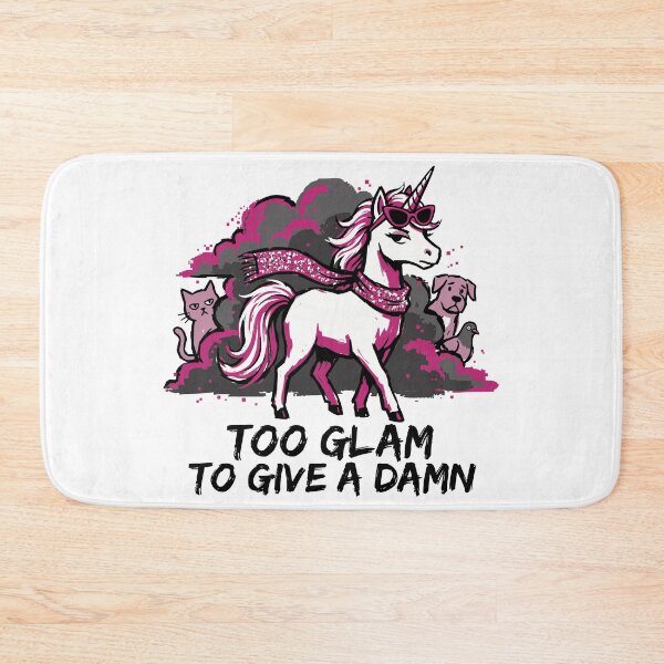 Item preview, Too Glam to Give a Damn Glamorous Unicorn designed and sold by XYZ LAB by Jesuperman.