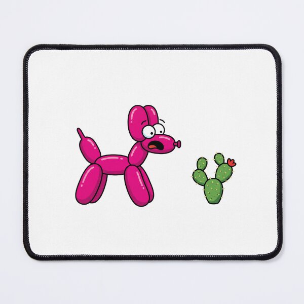 Item preview, Balloon Dog and Cactus Funny Ironic Absurdist Pop Art designed and sold by Sunday Social Club.