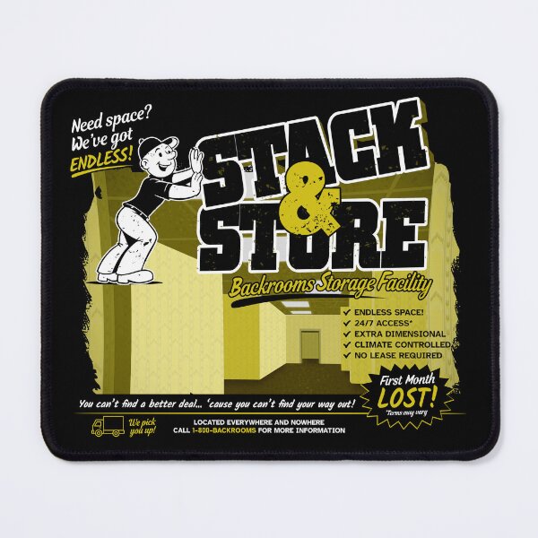 Item preview, Backrooms Storage Facility Stack And Store Parody Advertisement designed and sold by simdragonart.