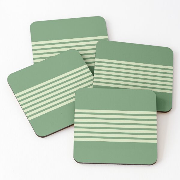 Item preview, Russian green & gin horizontal lines designed and sold by Mint + Midnight.