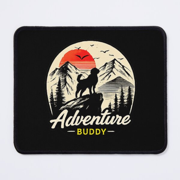 Item preview, Adventure Buddy Dog Hiking Outdoor Lover Design designed and sold by PoojaArtLab.