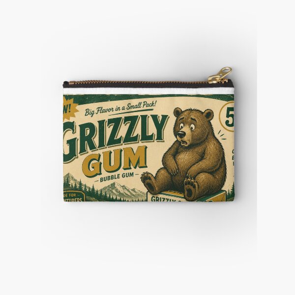 Item preview, Grizzly Gum Bubble Gum Vintage Candy Wrapper Retro Advertisement designed and sold by Region.