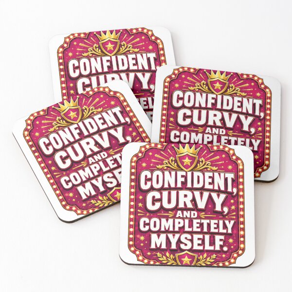 Item preview, Confident, Curvy, and Completely Myself Marquee Crown designed and sold by Squiggle Happy.