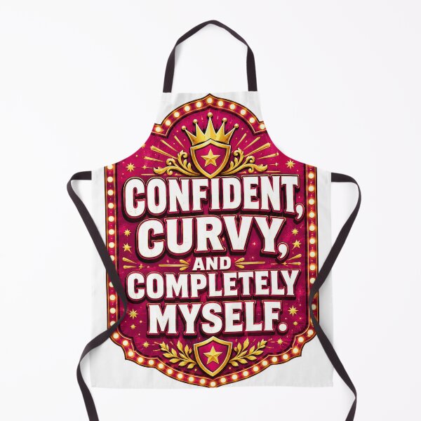 Item preview, Confident, Curvy, and Completely Myself Marquee Crown designed and sold by Squiggle Happy.