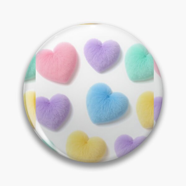 Item preview, Fluffy Pastel Hearts Pattern | Kawaii Dreamy Aesthetic designed and sold by DesignsByTaara.