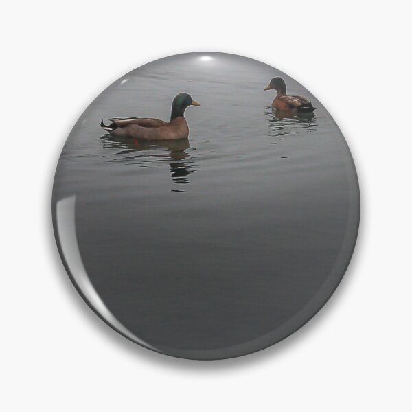 Item preview, Mallard Duck Standing on Rock at Shore With Clear Water Reflection in Calm Lake designed and sold by Nmallia.
