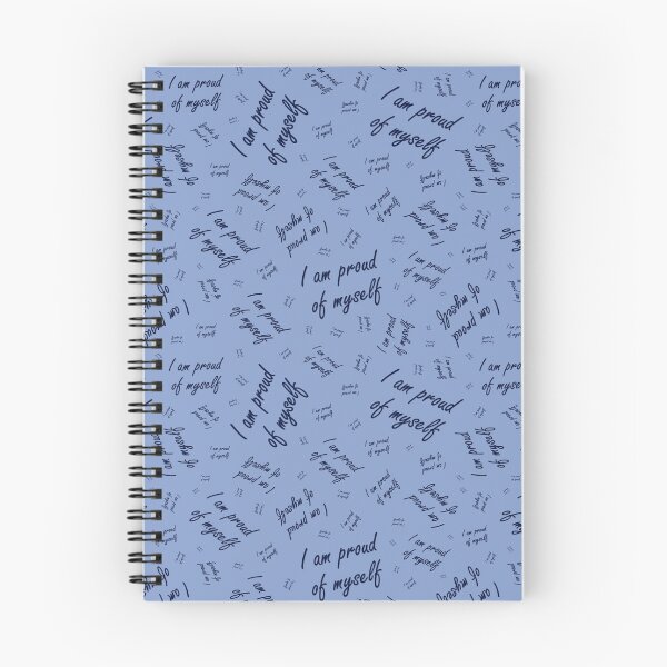 Item preview, A rich pattern with the inscription "I am proud of myself" on a blue background designed and sold by Cherevan.