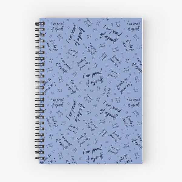 Item preview, A rich pattern with the inscription "I am proud of myself" on a blue background designed and sold by Cherevan.