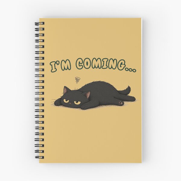Item preview, I'm Coming... | Lazy Cat Humor Design for Introverts designed and sold by VibeFlowStudio.