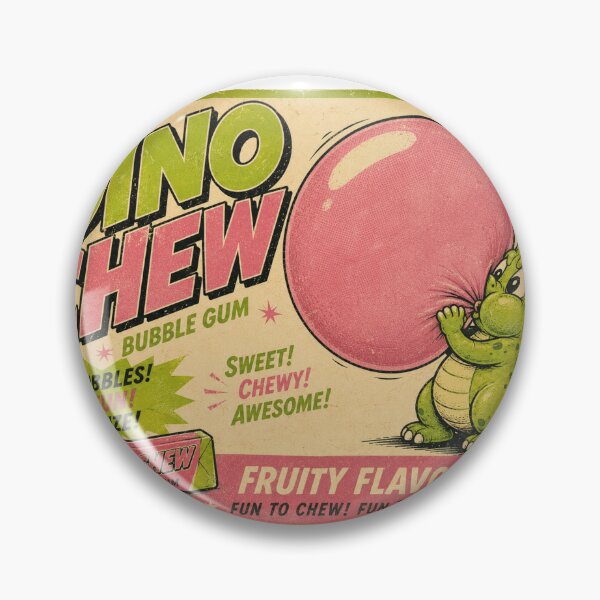 Item preview, Dino Chew Bubble Gum Vintage Candy Wrapper Retro Advertisement designed and sold by Region.