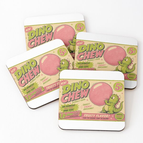 Item preview, Dino Chew Bubble Gum Vintage Candy Wrapper Retro Advertisement designed and sold by Region.