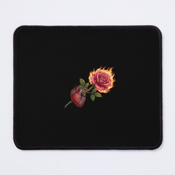 Item preview, Bleeding Heart: Burning Rose Piercing Life Portrait designed and sold by printlume-store.