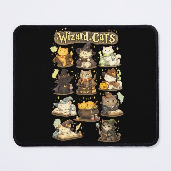 Item preview, Cute Wizard Cats Academy | Fantasy Cat Art designed and sold by GokuCreative .