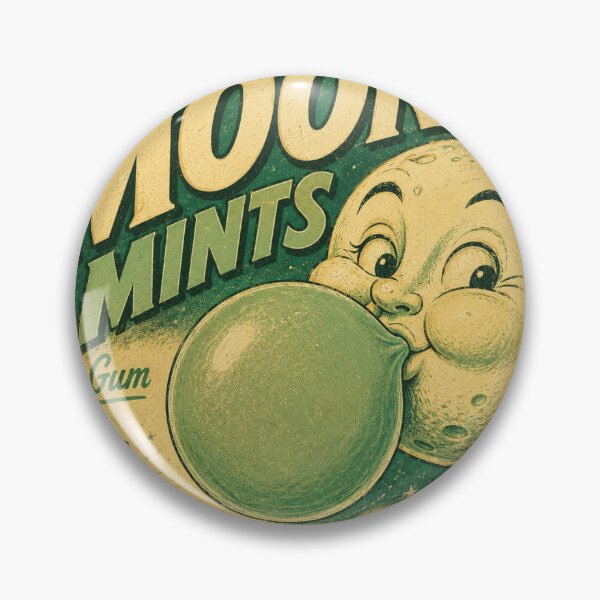 Item preview, Moon Mints Bubble Gum Vintage Candy Wrapper Retro Advertisement designed and sold by Region.
