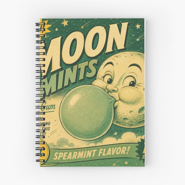 Item preview, Moon Mints Bubble Gum Vintage Candy Wrapper Retro Advertisement designed and sold by Region.