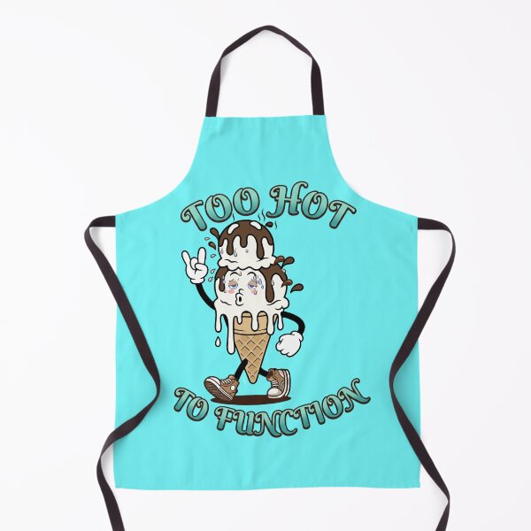 Item preview, Too Hot To Function Melting Ice Cream Vintage Cartoon designed and sold by Sarah'sCreativeLab.