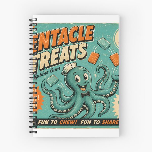 Item preview, Tentacle Treats Bubble Gum Vintage Candy Wrapper Retro Advertisement designed and sold by Region.