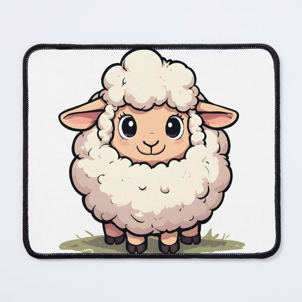 Item preview, Cute Smiling Cartoon Lamb – Adorable Fluffy Sheep Character Illustration designed and sold by Karolina’s Cozy Creations.