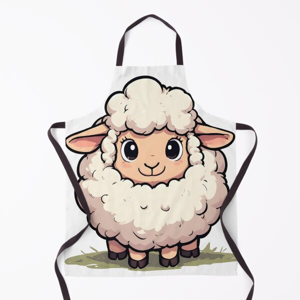 Item preview, Cute Smiling Cartoon Lamb – Adorable Fluffy Sheep Character Illustration designed and sold by Karolina’s Cozy Creations.
