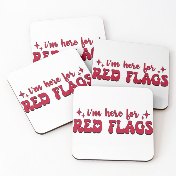 Item preview, I'm here for red flags designed and sold by stellacreates.