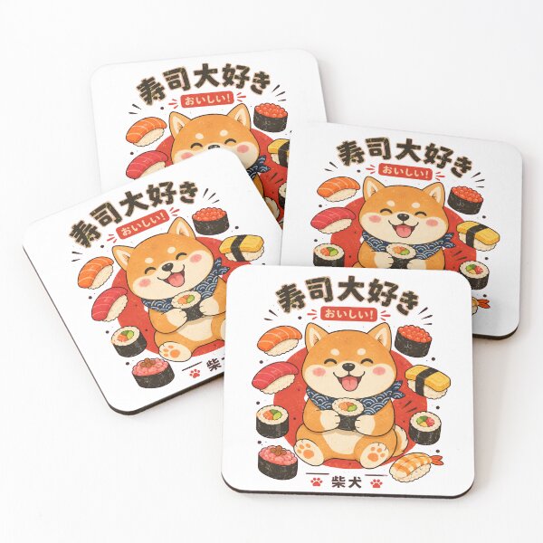 Item preview, Shiba Sushi Squad designed and sold by Alpacatata.