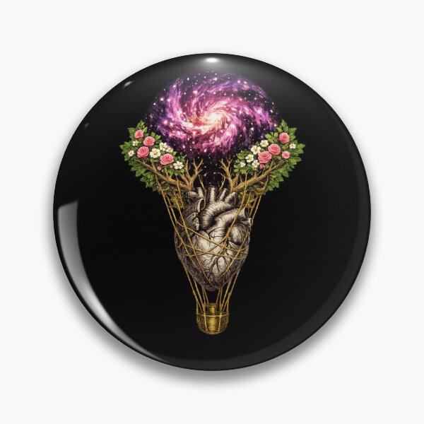 Item preview, Heart Galaxy Balloon — Surreal Romantic Anatomical Heart Tree Art designed and sold by ArtoryWorks.