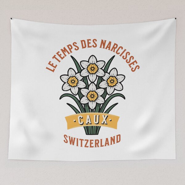 Item preview, Le Temps des Narcisses Caux Switzerland Floral designed and sold by AntiqueImages.
