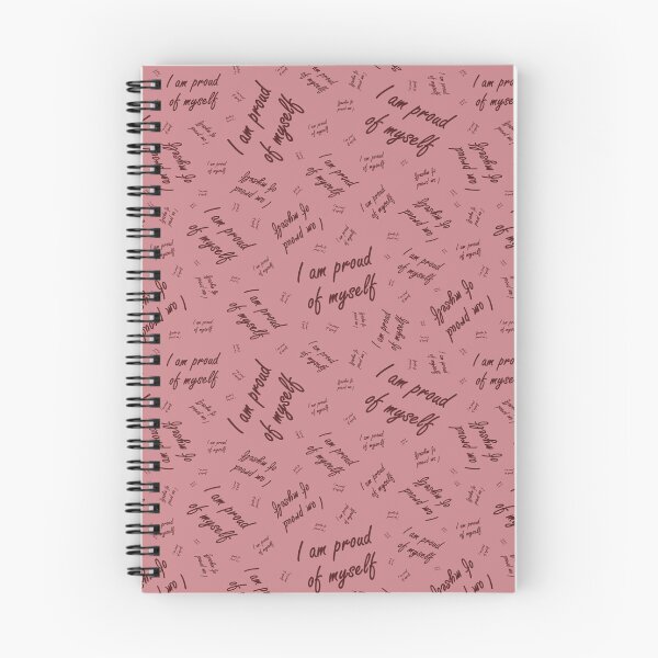Item preview, A rich pattern with the inscription "I am proud of myself" on a light red background designed and sold by Cherevan.