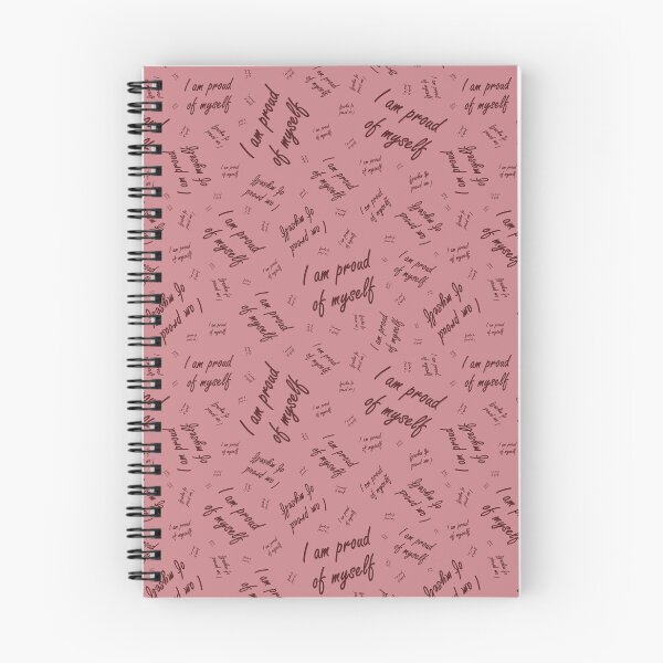 Item preview, A rich pattern with the inscription "I am proud of myself" on a light red background designed and sold by Cherevan.
