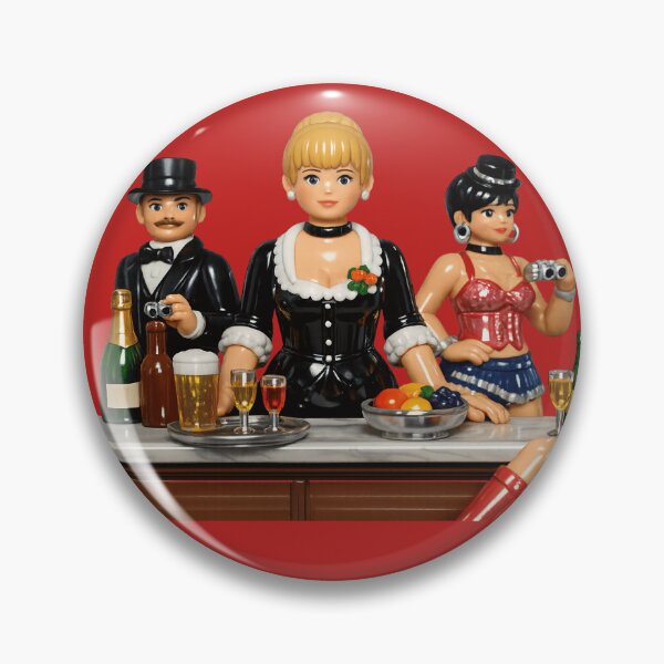 Item preview, A Bar at the Plastic Folies-Bergère designed and sold by Unreasonableart.