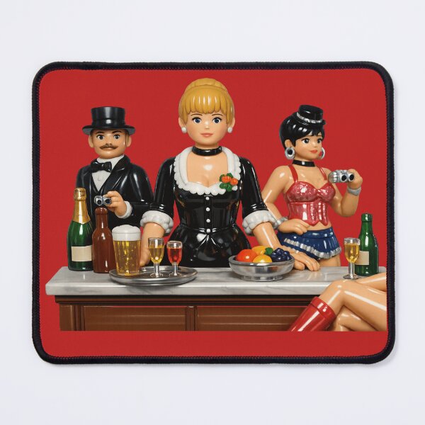 Item preview, A Bar at the Plastic Folies-Bergère designed and sold by Unreasonableart.