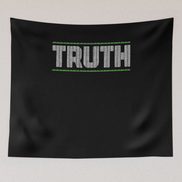 Item preview, Truth Lies Philosophical Bold Statement Typography Shirt designed and sold by THAT-ONE-TEE.