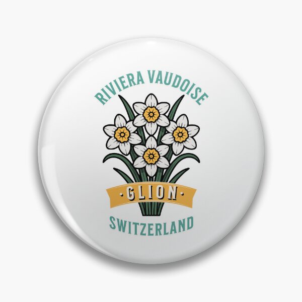 Item preview, Riviera Vaudoise Glion Switzerland Narcissi designed and sold by AntiqueImages.
