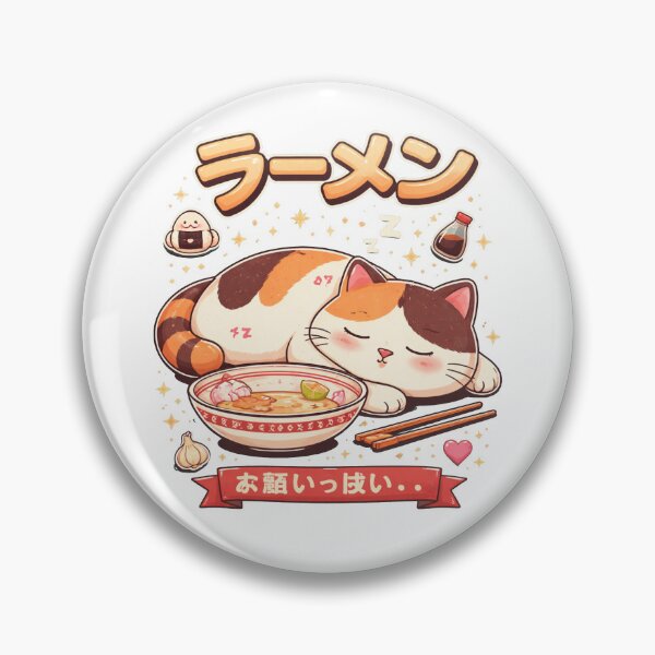 Item preview, Sleepy Cat After Ramen designed and sold by Alpacatata.