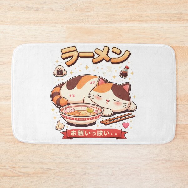 Item preview, Sleepy Cat After Ramen designed and sold by Alpacatata.