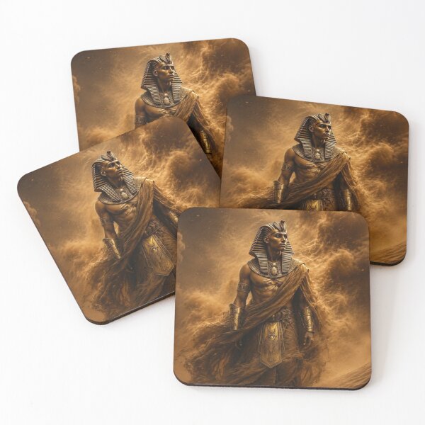 Item preview, Ancient Egyptian Pharaoh in the Desert Storm | Epic Kemet Warrior Fantasy Art designed and sold by Queen Cleopatra.