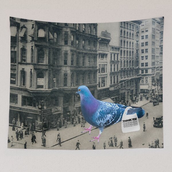 Item preview, Shopping Pigeon in Vintage New York City designed and sold by Mischief and Musings.