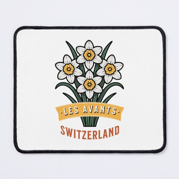 Item preview, Les Avants Switzerland Wild Narcissus Flower designed and sold by AntiqueImages.
