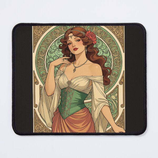 Item preview, "Beautiful woman in Art Nouveau style" designed and sold by JerzyCzechon.