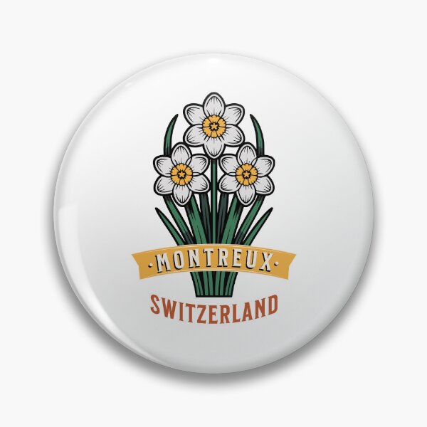 Item preview, Montreux Switzerland Narcissus Flower Art Nouveau designed and sold by AntiqueImages.